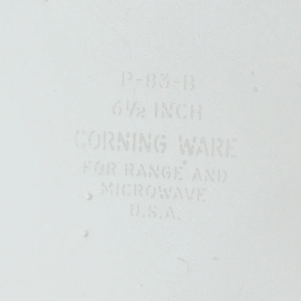 Vintage Corning Ware Skillet P-83-B Cornflower Blue 6.5 Inch White USA Retro
